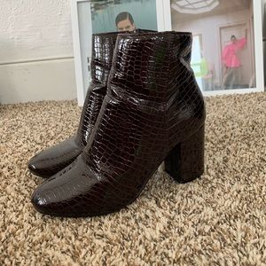 ASOS reptile skin boots